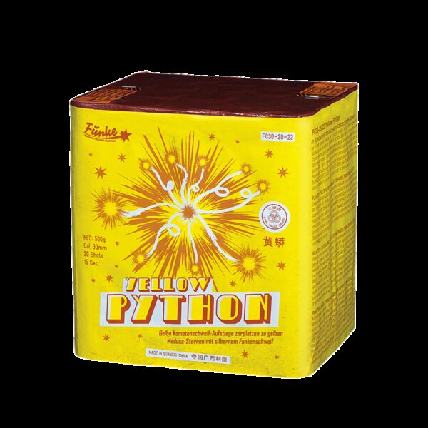 Funke Vuurwerk Yellow Python 20 shots