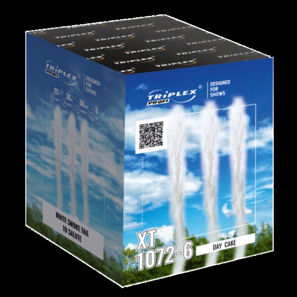 Triplex Vuurwerk XT1072-6 Day Cake White